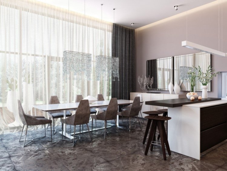 möbler-päls-matsal-matsal-grupp-design-modern-grå-metallisk-färg