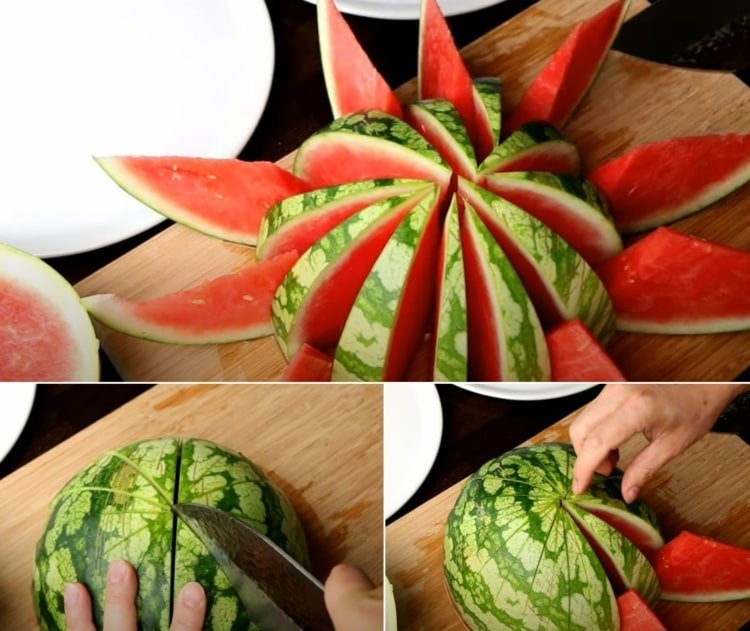 Idé för festen med vattenmelonklyftor