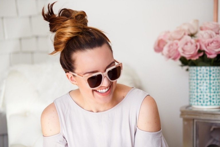Messy Bun Hairstyles Boho Style Top Knot Updo