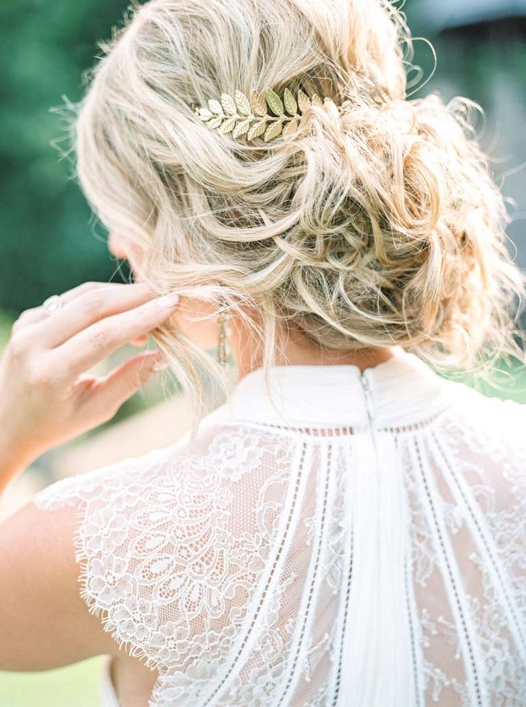 Stökiga bullefrisyrer Boho -stil Fritidsbröllopshårstillbehör