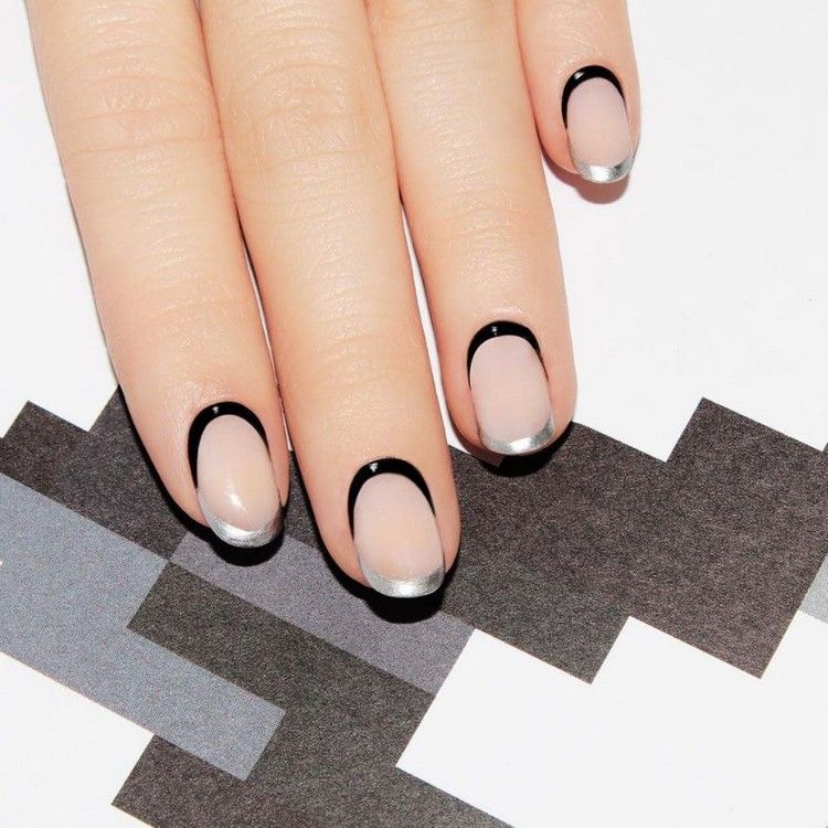 French Nails nageldesign för korta naglar nageltrender 2021