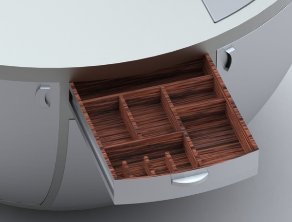 Köksdesign optik bestick låda-modern design