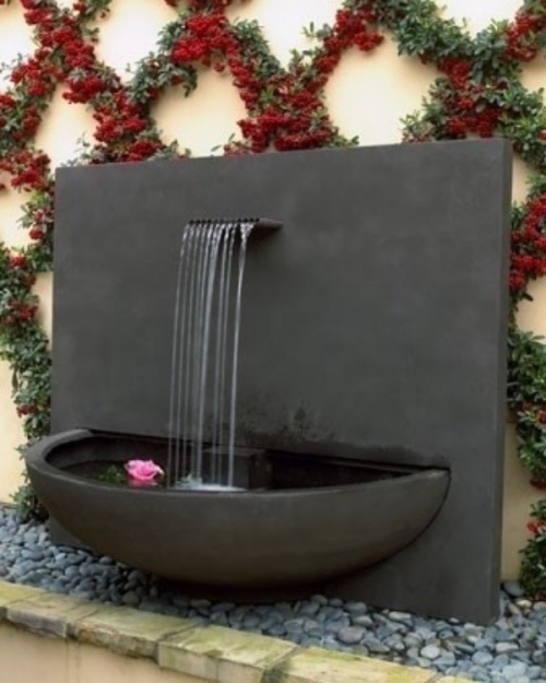 enkel modell minimalism i trädgården fontän design