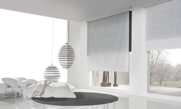 runda matta minimalism idéer för sovrum i vitt
