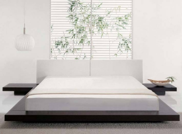 bambu dekor minimalism idéer för vitt sovrum