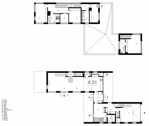 minimalistiskt hus - ritning