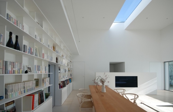 modern arkitektur med enkel design vardagsrum