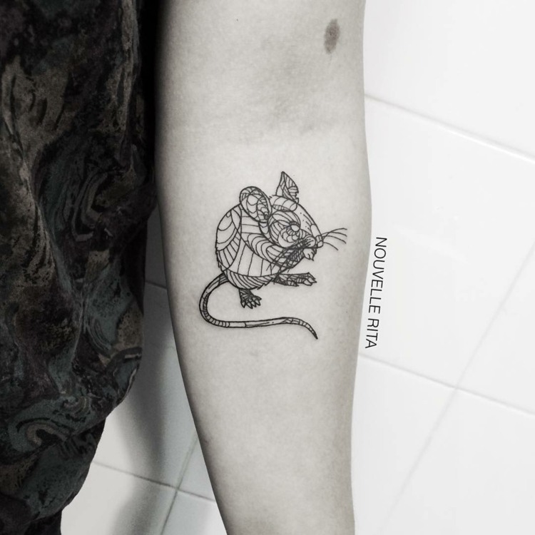 djur-tatueringar-geometriska-mus-gnagare-underarm-design-kvinnor-män