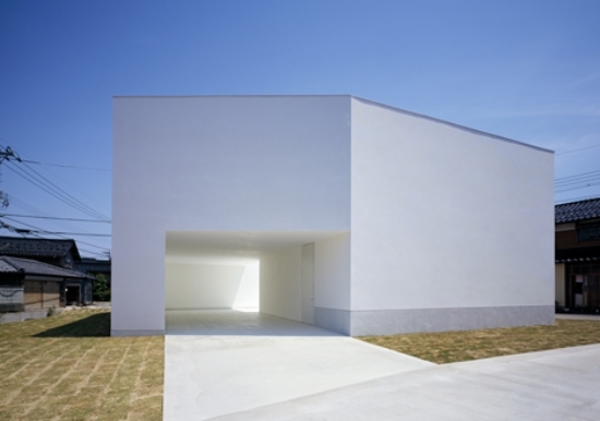 bygga trendiga arkitekter betonghus minimalistisk husingång