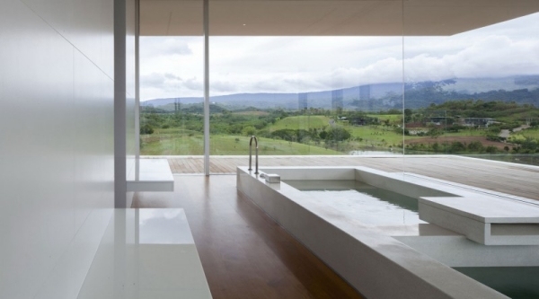 helg hem design i minimalistisk stil spa