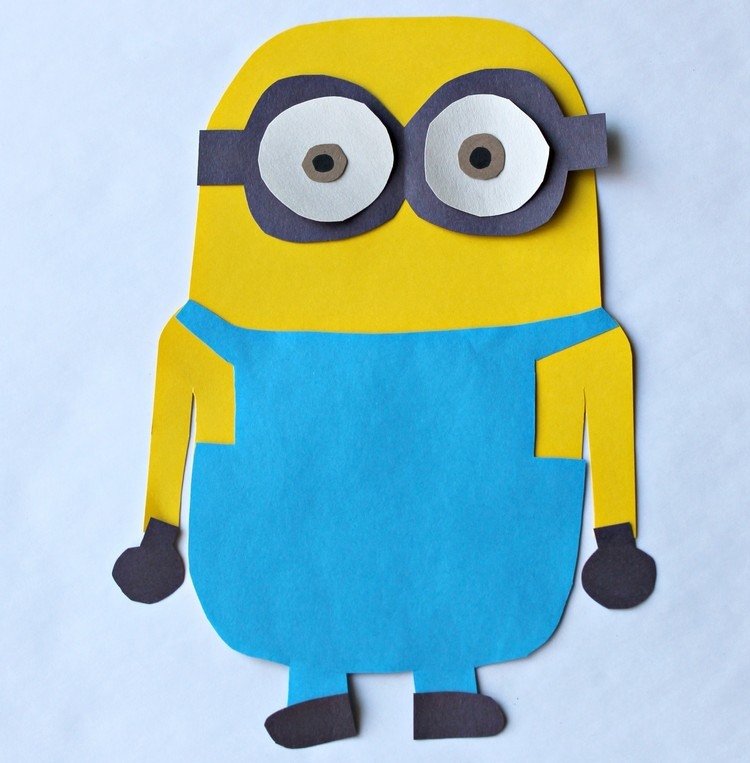 minion hantverksmall färgat papper