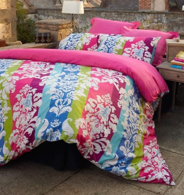 Sova atmosfär mysiga rosa sängkläder idéer design flickans rum-kudde-täcke-löpare