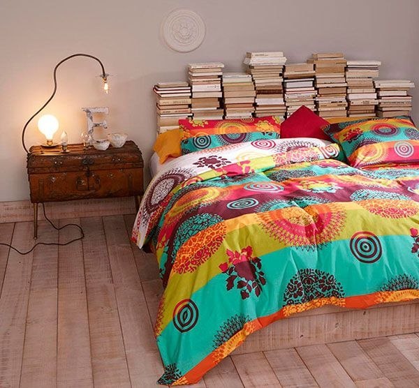 Euro pallar säng kasta moderna regnbågsfärger bordslampa minimalistisk