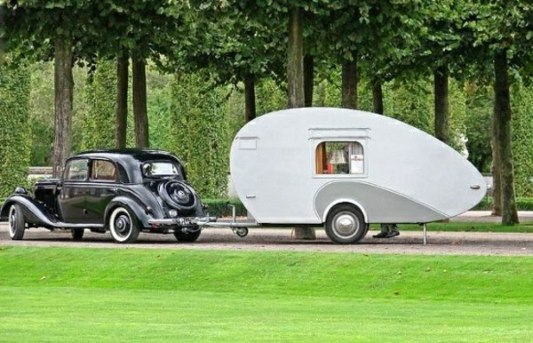Husvagn klassisk bil design