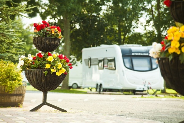 Campingplats husvagn glamping