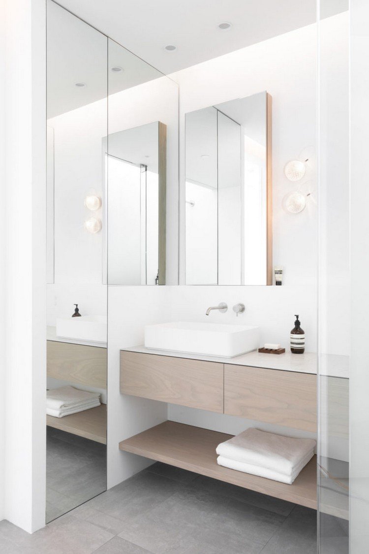 Förstora badrum optiskt lura spegel