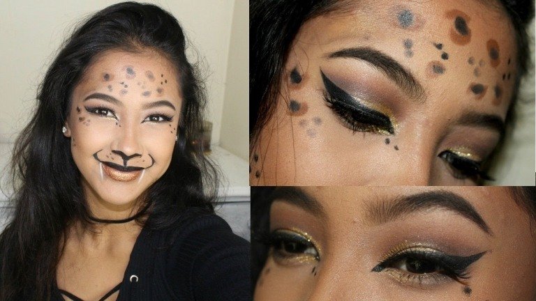 Cheetah sminkar idéer för Halloween för tonåringar