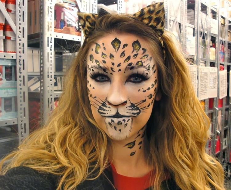 leopard face make up vuxen make up mall