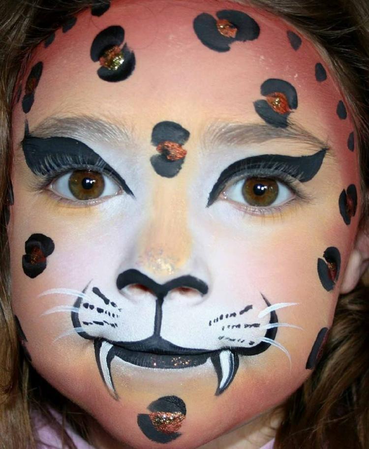 make up mall leopard face carnival make up