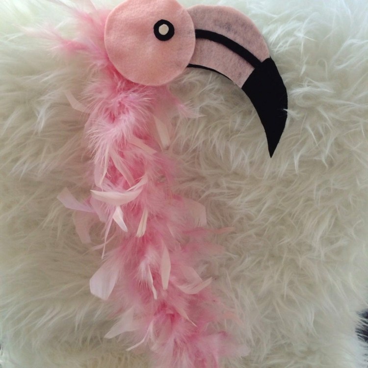djur kostymer barn flamingo rosa filt huvud tinker karneval
