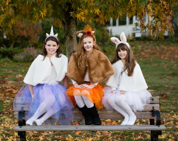 karneval kostymer djur rävkanin enhörning diy halloween