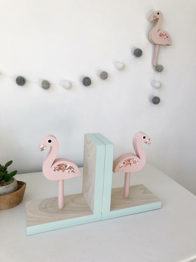 idéer för flamingo plantskola dekor väggdesign