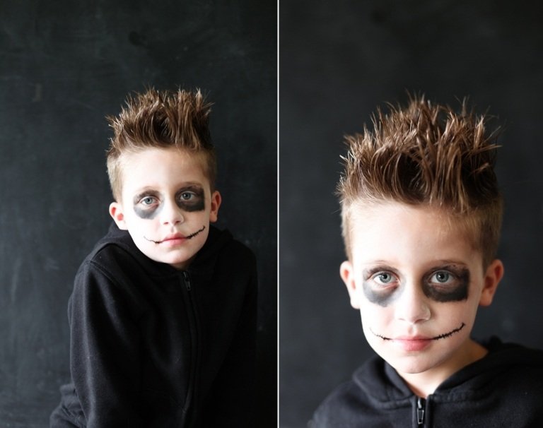 Halloween frisyrer för barn - idé för pojkar för zombie, vampyr eller varulvdräkt