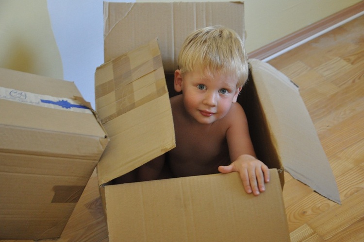 flytt-planering-barn-pojke-flytt-låda-hjälp-barer