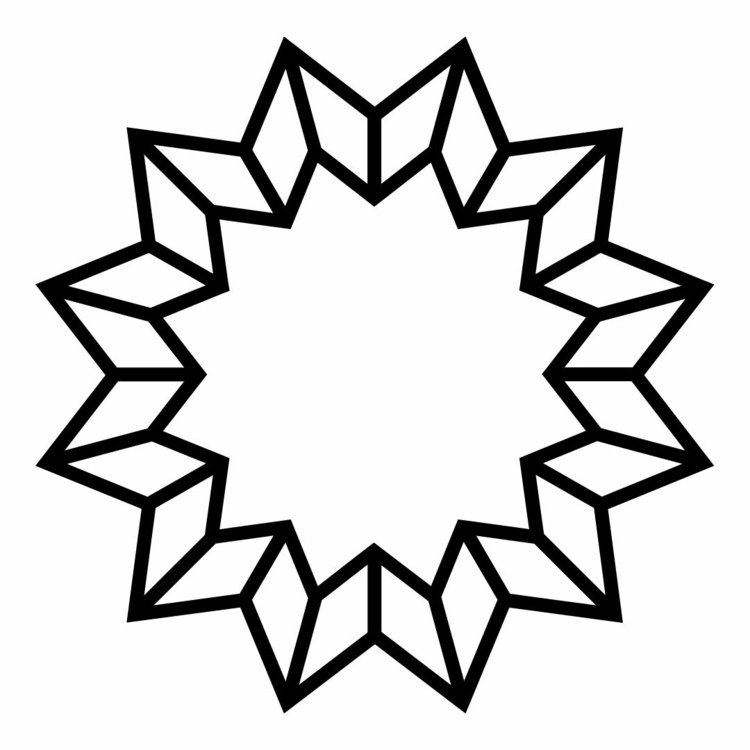Stjärnformad krans för julen - dekorera fönstret med krita pennor