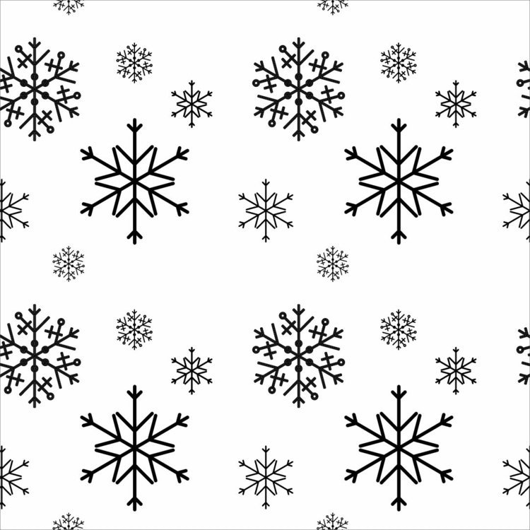 Snöflingor i olika storlekar som fönsterbilder till jul och vinter