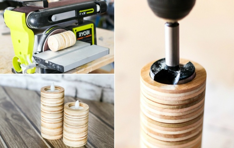 Plywood tinker idé-hålsåg-slipning-lätt-tinkering-instruktioner