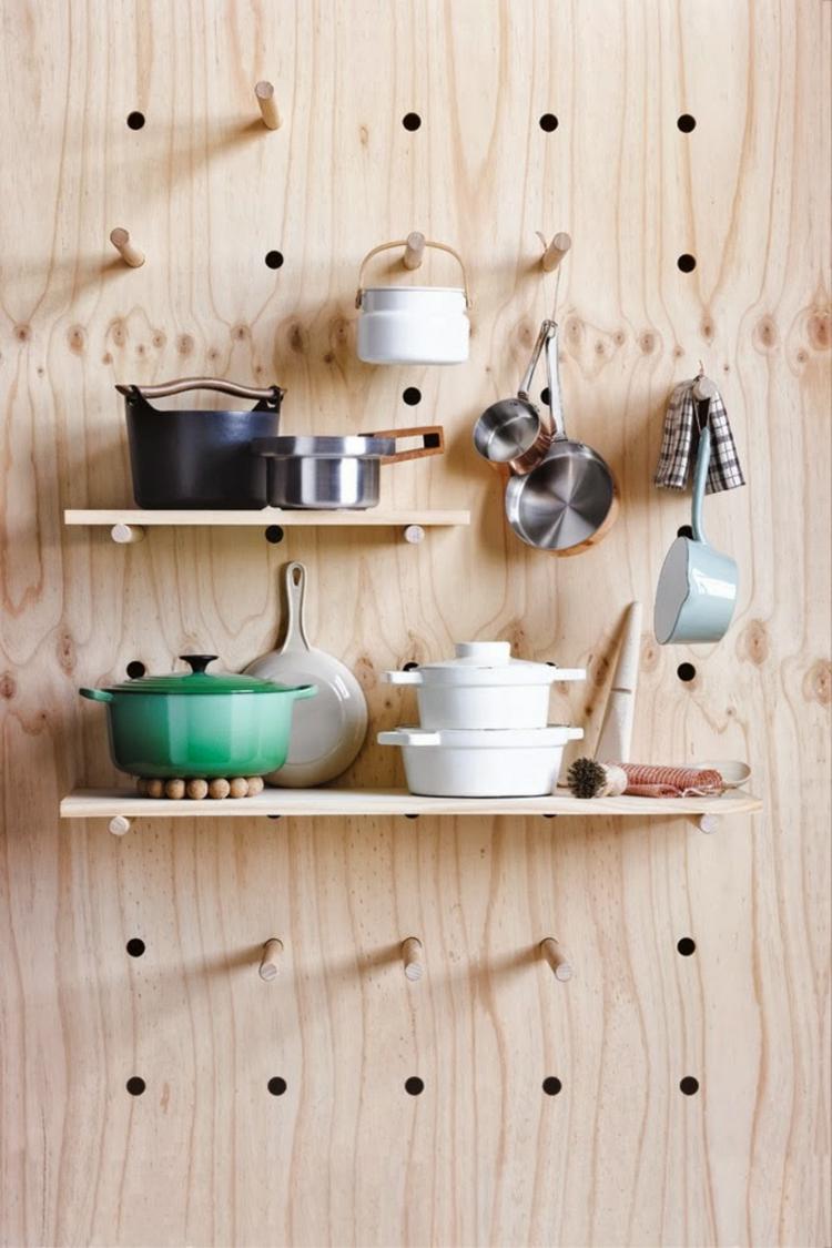 Plywood-tinker-hylla-idé-kök-lagring-dekorativa