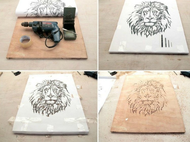 plywood-pyssel-plywood-stencil-borr-maskin-hål-diy-art