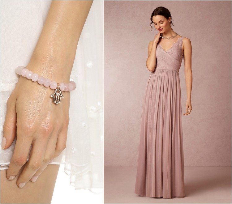 trend-färger-2016-mode-ros-kvarts-armband-klänning