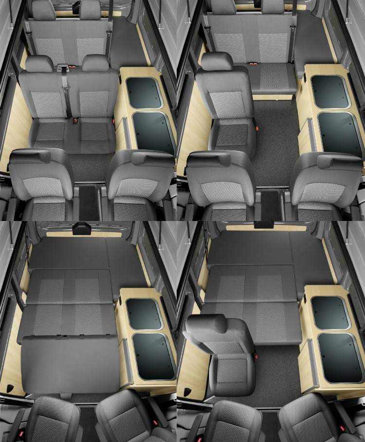 vw-buss-husbil-specialutrustning-säten-multivan-passagerare