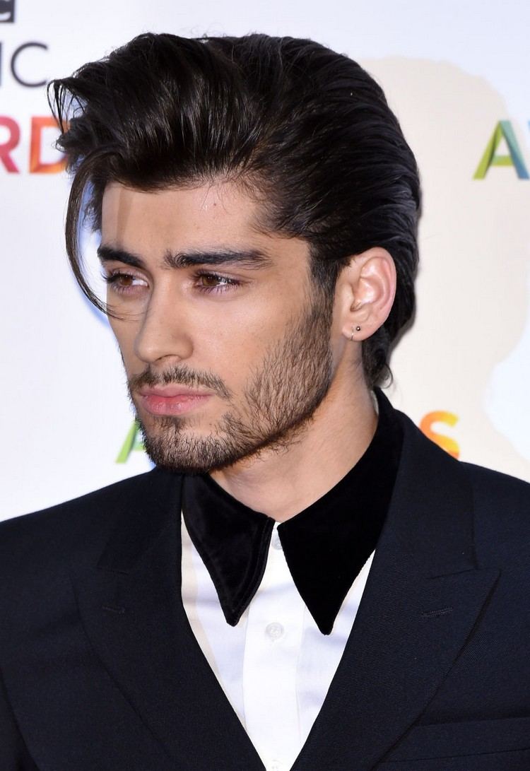 frisyrer män halvlång styling idé zayn malik
