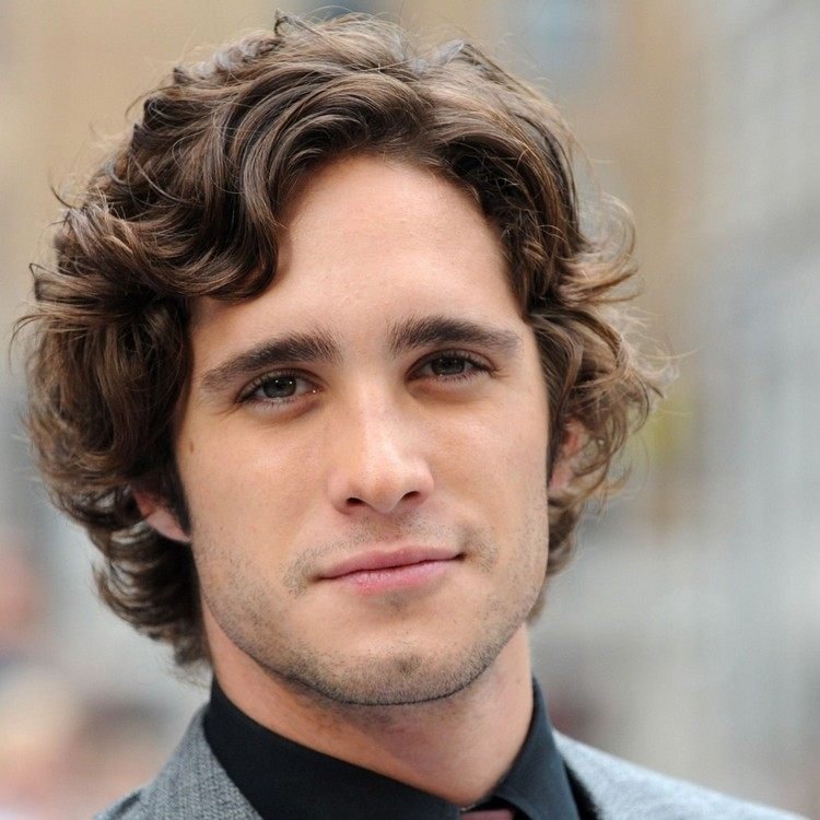 herr frisyrer lockar medellång diego boneta