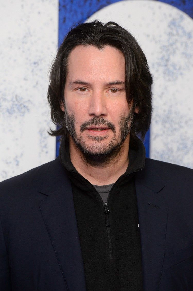 frisyrer män medium rakt hår keanu reeves