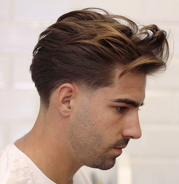 längre pompadour frisyr för män