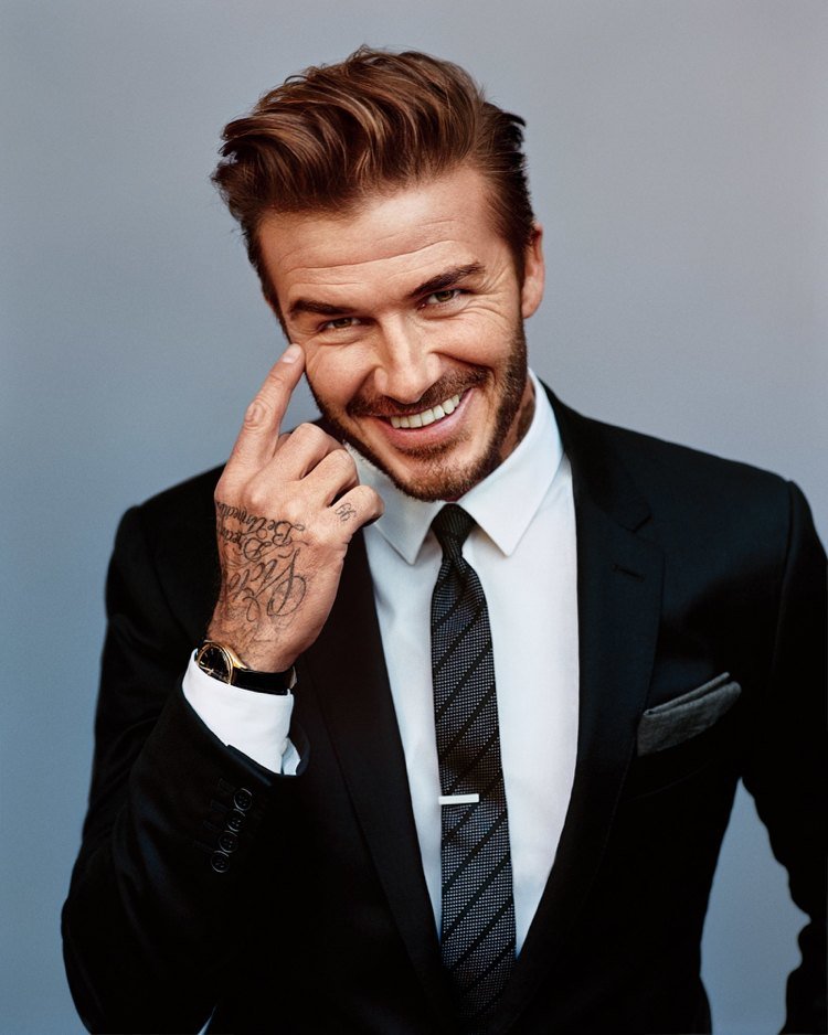 Mäns sidoseparerade frisyrer Kändisstjärnor David Beckham