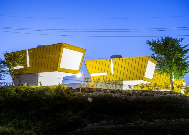 fritidshus komplex arkitektur-innovativa nya byggnader moderna Sydkorea