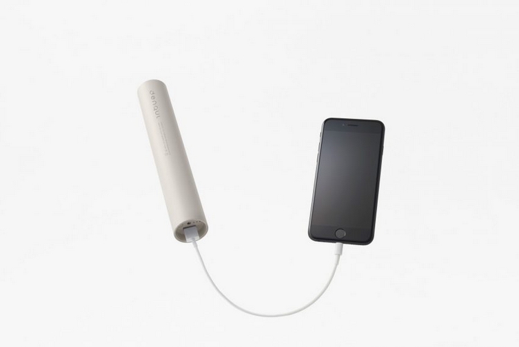 mobil laddare denqul nendo design kabel mobiltelefon batteri laddning innovativ teknik nödbatteri