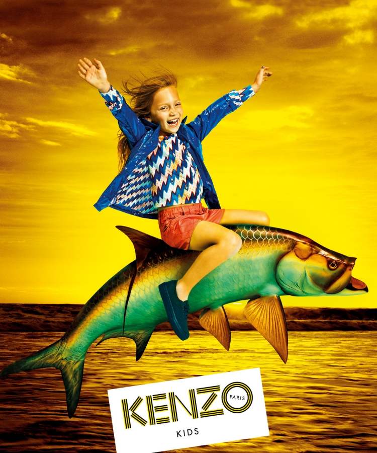 Mode för små flickor-våren-sommaren-2015-kenzo-zig-zag-mönster-färger