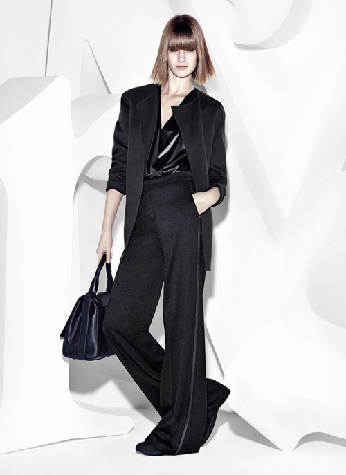 Max Mara svart kostym kvinna modefärger hösten vintern 2013 2014