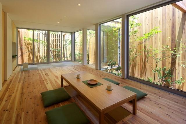 Öppet hus-koncept-med-skjutdörrar-japansk stil-tatami-rum