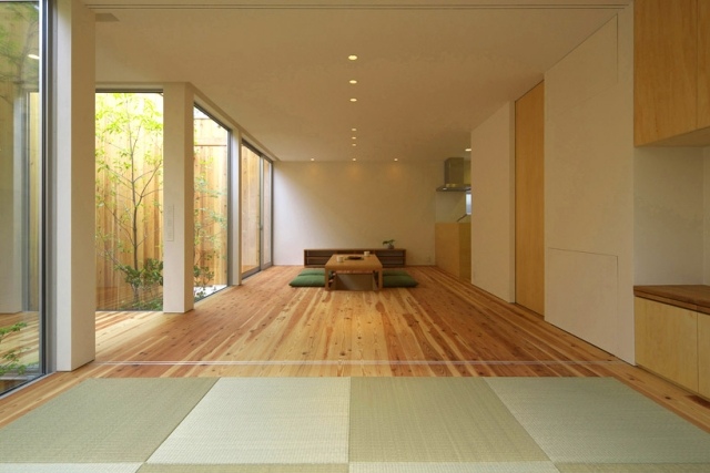 L-formad-rum-golvplan-japansk-arkitektur-puristisk