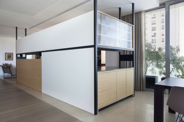 kök design möbler stål skåp ek lägenheter