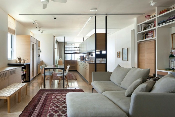 modern lägenhet möbler lekrum gäst soffa matta