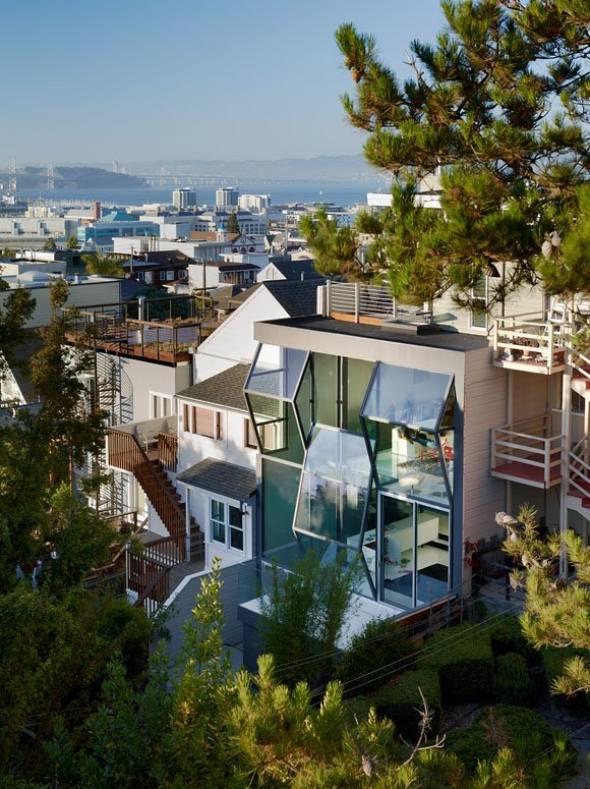 Flip House Architecture-Glass Facade-San Francisco