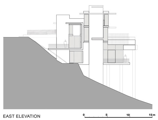 Hillside hus med havsutsikt saota view hill